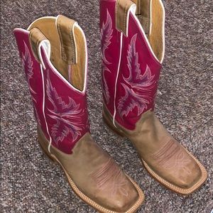 Pink Justin Cowgirl Boots